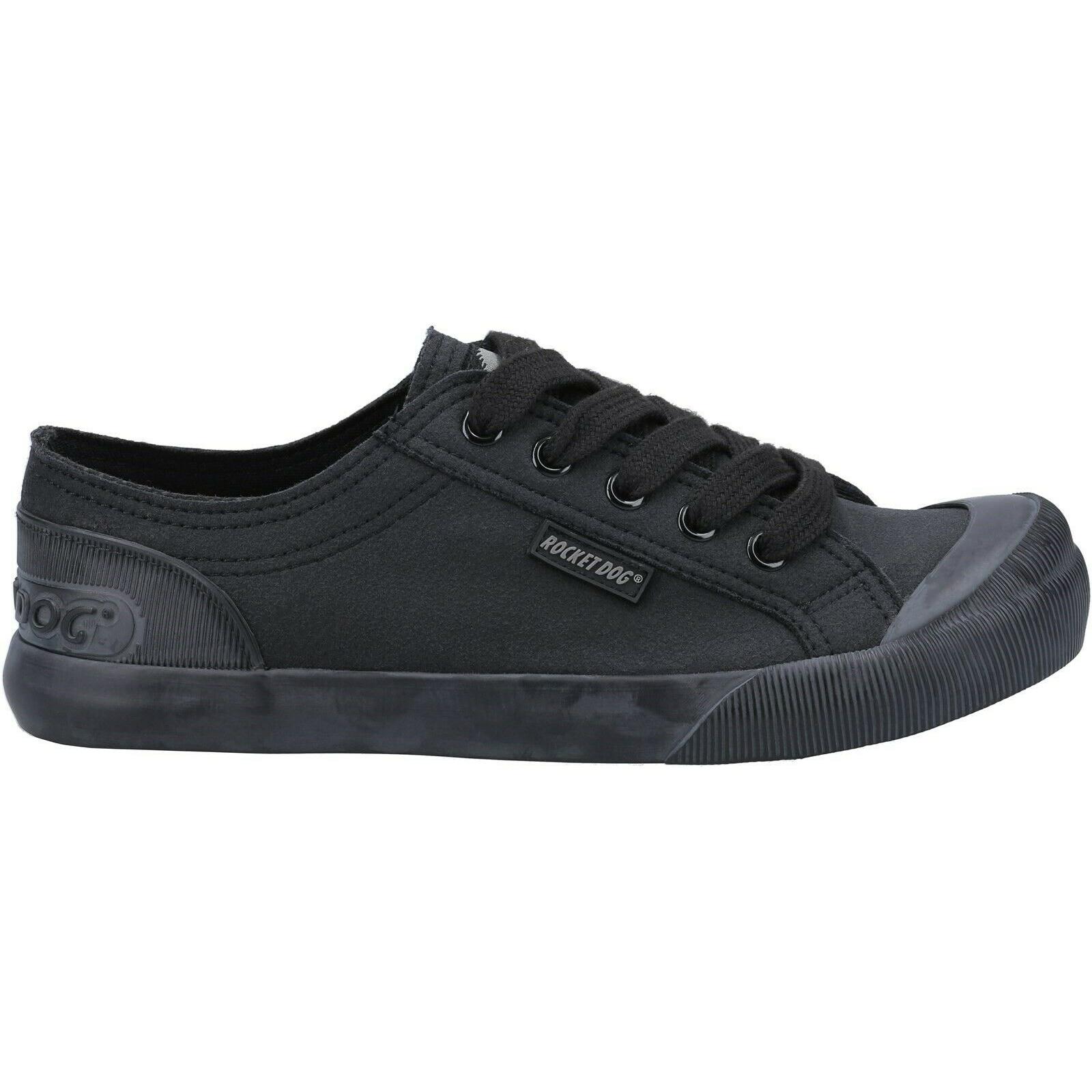 Rocket Dog Vrouwen/dames Jazzin Canvas Fable Trainer (Zwart)