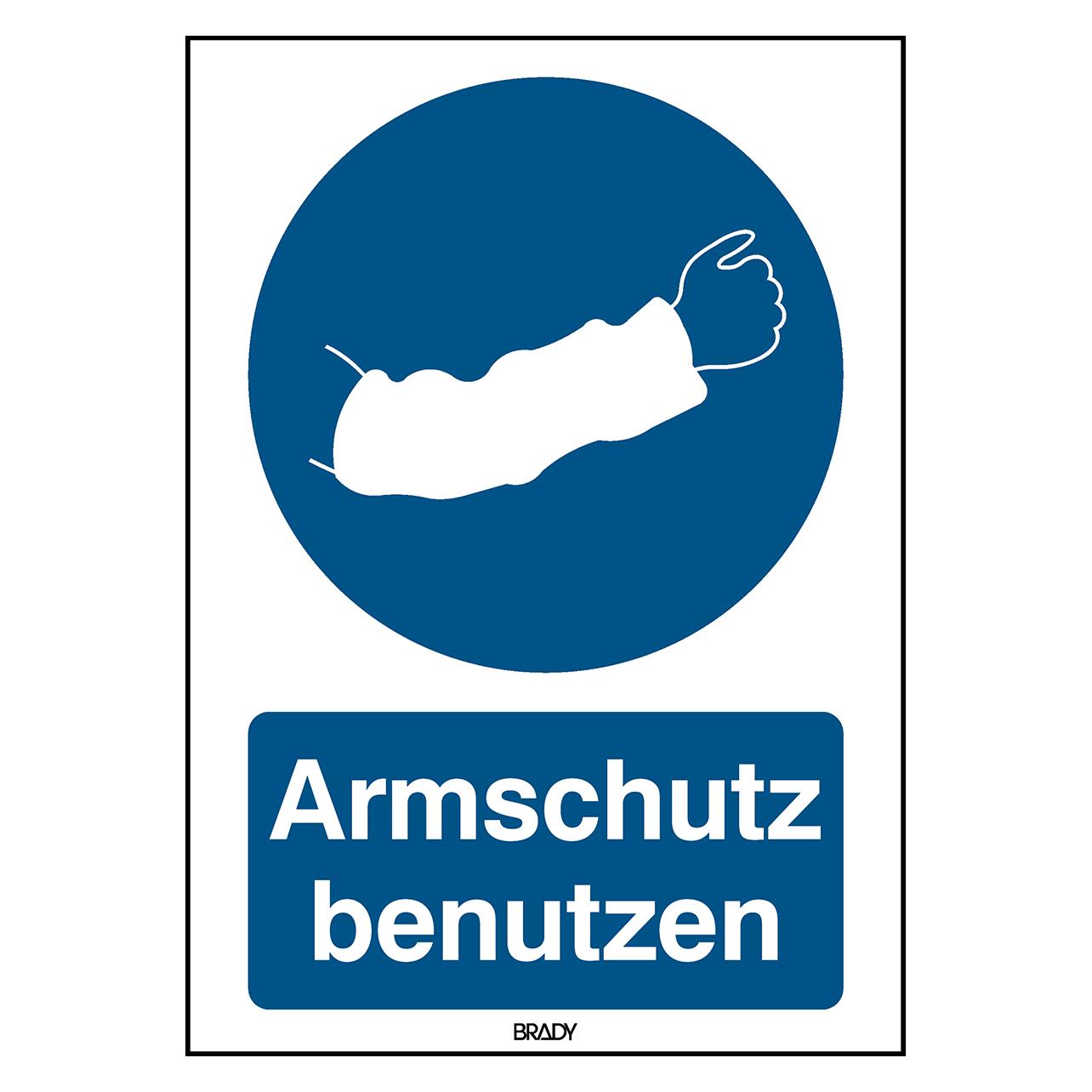 Brady ISO-Sicherheitsschild - Armschutz benutzen (238007)