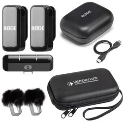 RØDE Wireless Micro Drahtloses Mikrofon-System USB-C mit Soft-Case, Mikrofon
