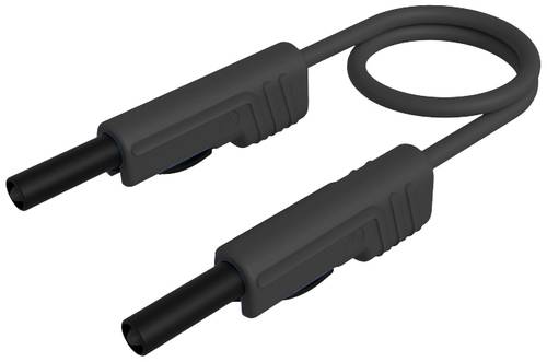 Hirschmann Test & Measurement MLB 100/1V sw Messleitung Lamellenstecker 4mm Lamellenstecker 4mm 1.00m Schwarz 1St.