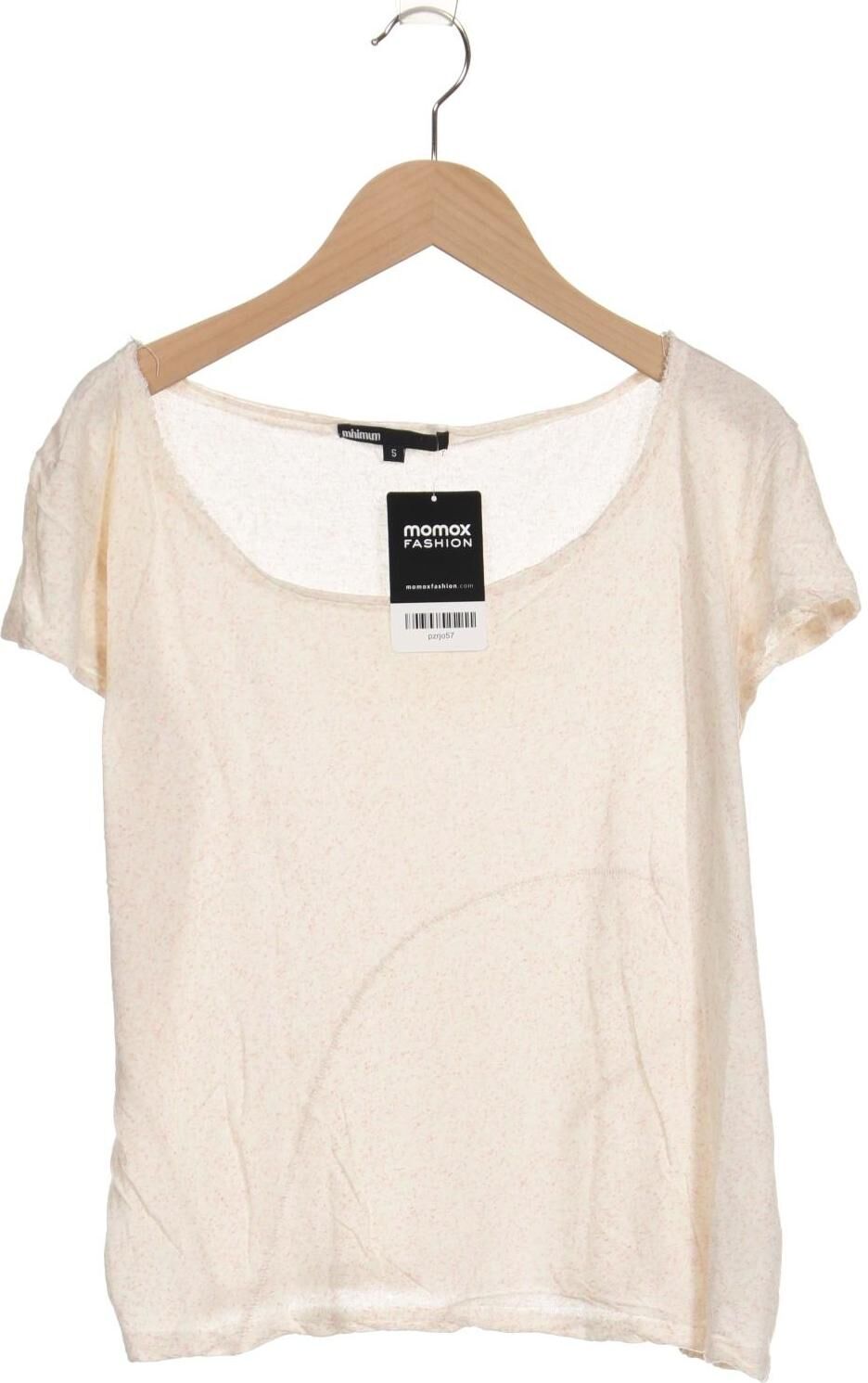 Minimum Damen T-Shirt, Beige, Gr. S, kein / Etikett - Second Hand