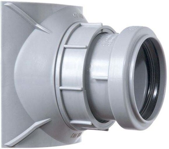 Airfit Schraubabzweig 21050AZ DN 110 x 50, grau, aus Polypropylen