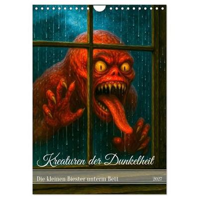 Kreaturen der Dunkelheit - Die kleinen Biester unterm Bett (Wandkalender 2027 DIN A4 hoch), CALVENDO Monatskalender
