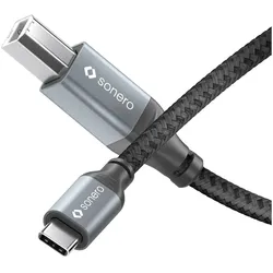 4x Sonero USB C – USB B (1.50 m, USB 2.0, 10 W), USB Kabel