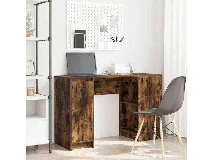 Automne/hiver  Brun Bureau chêne fumé 120x42x76cm - bois d'ingénierie - Hauteur:76cm DEC3386703