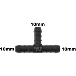 WamSter® T Schlauchverbinder Pipe Connector 10mm Durchmesser
