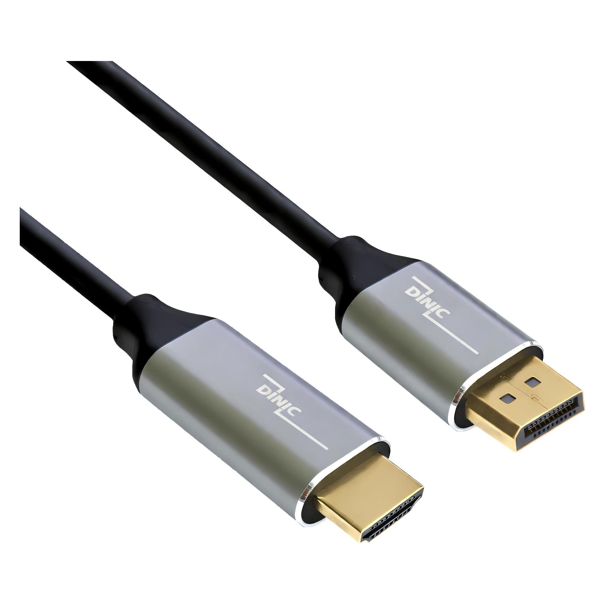 Dinic Displayport HDMI Kab. 2m (2 m) (B-DP-HDMI-4K2-5) Mindestbestellmenge: 5 Stück