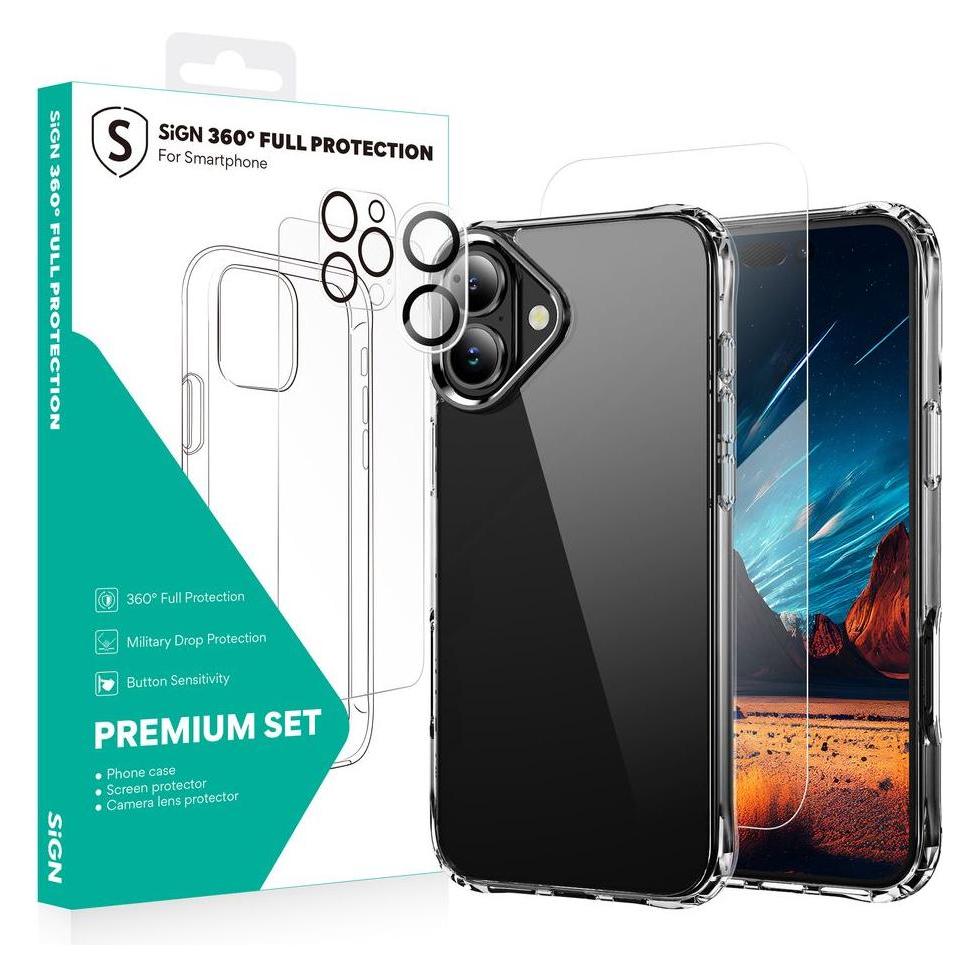 SIGN 360 Complete Protection Package for iPhone 16 (Apple iPhone 16) (SN-CGIP16-P)