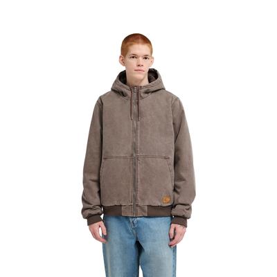Outdoorjacke ELEMENT "Hooded Bomber Jacket", Herren, Gr. XL, braun (java), Obermaterial: 70% Baumwolle, 30% Baumwolle., Jacken Outdoorjacke
