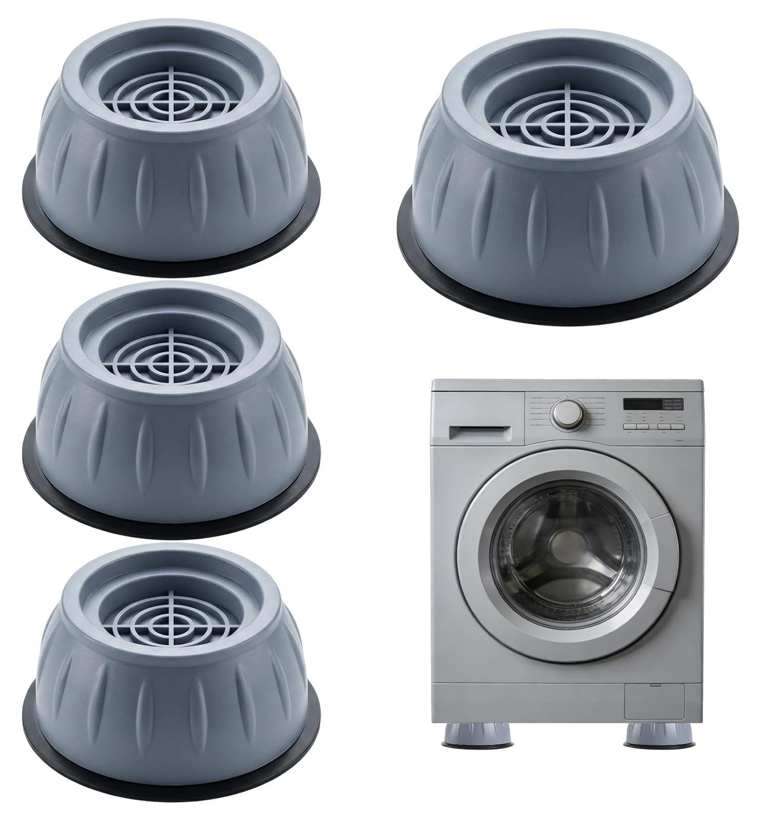 Selius 4 stuks anti-vibratievoeten voor wasmachine en droger