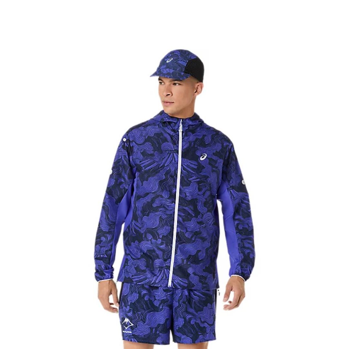 Jaqueta Asics Dobrável Fujitrail Roxo, Tamanho XS. Homem