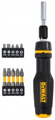 DeWALT DWHT68001-0 Tournevis a embouts avec cliquet DeWalt, y compris jeu d&amp;#039;embouts