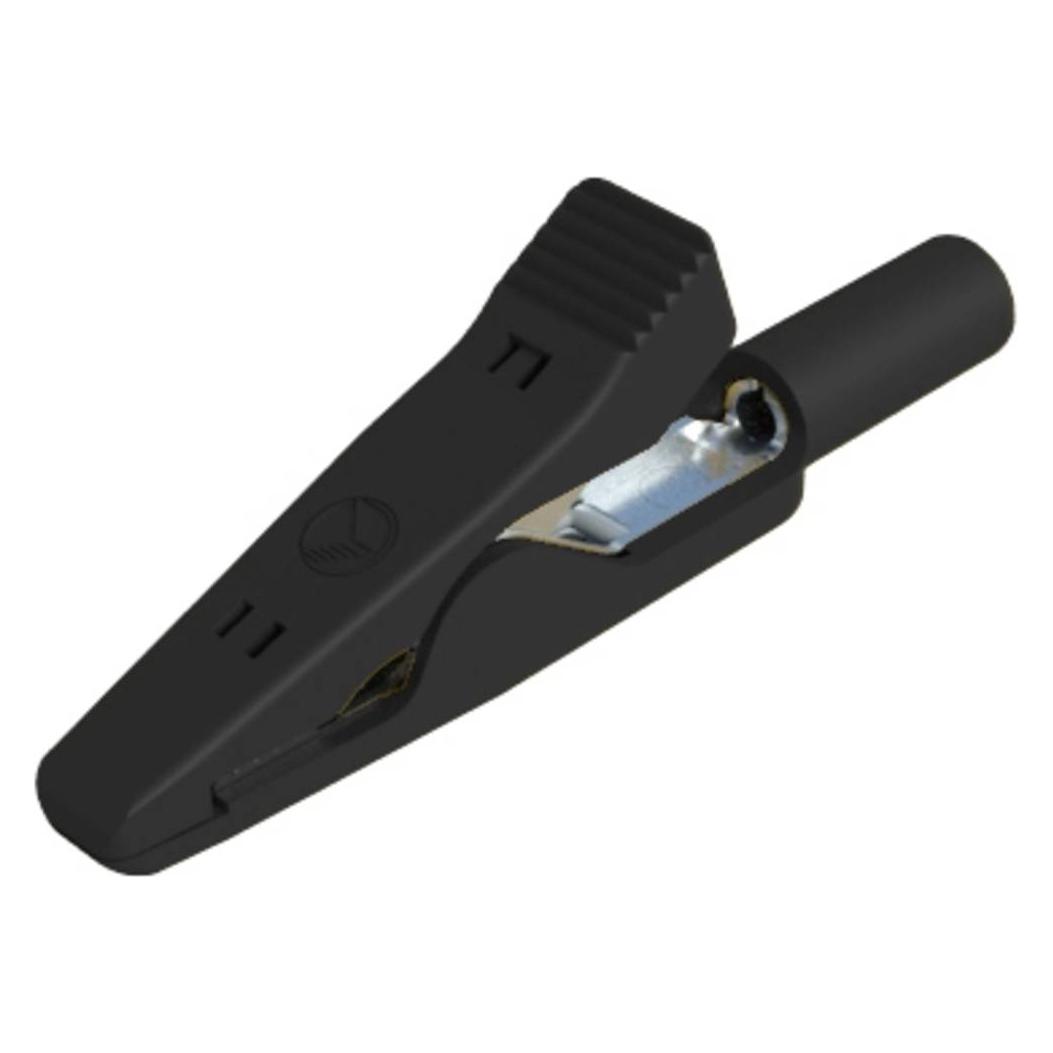 SKS MA 1 Miniatur-Abgreifklemme Schwarz Klemmbereich max.: 4 mm Länge: 41.5 mm 1 St. (930318100)
