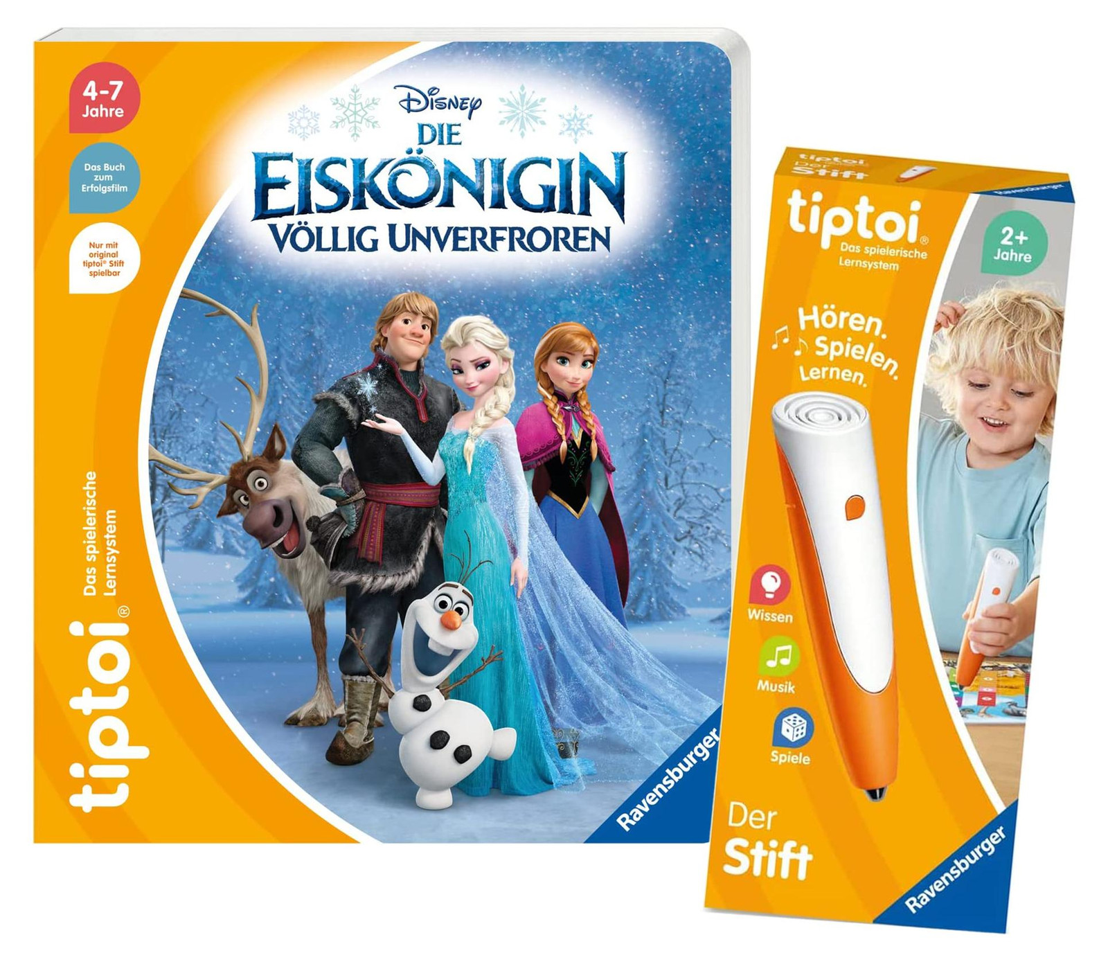 Disney Frozen De Eiskoningin kinderboek met pen interactief leerspeelgoed