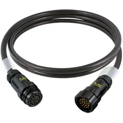 Contrik 1029177 Power Multicore Kabel 1St., Elektronikkabel + Stecker, Schwarz