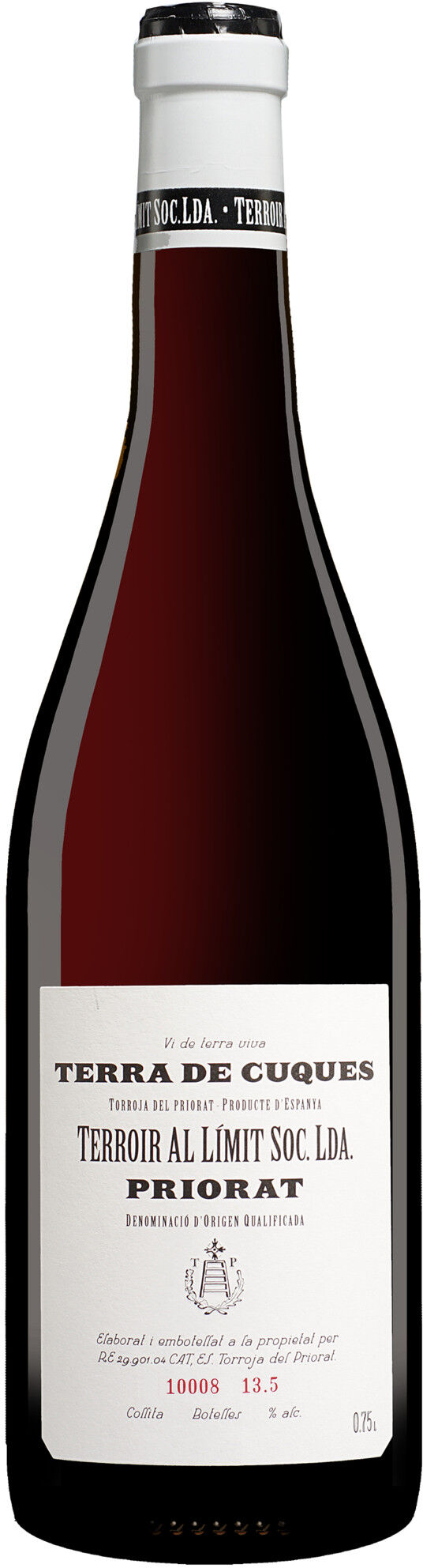 Terroir al Límit »Terra de Cuques« Negre 2021 13.5% Vol. Rotwein Trocken aus Spanien