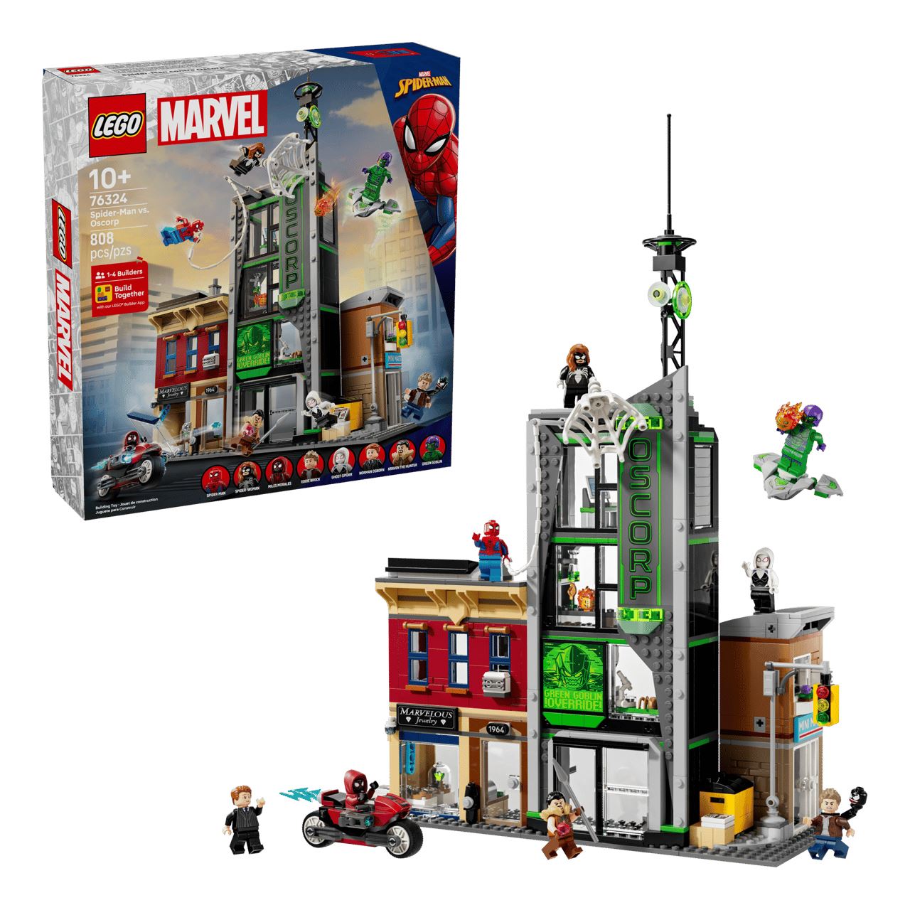 LEGO Marvel 76324 Super Heroes Spider-Man vs. Oscorp