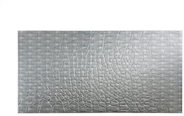 Fasade FASÄDE Cayman 4-foot x 8-foot PVC Wall Panel in Crosshatch Silver