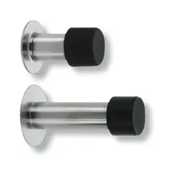 Wandtürstopper, mit aufgesetztem Gummipuffer, TSW 2390 Ni SB,Ø 51mm,L 90mm, ER