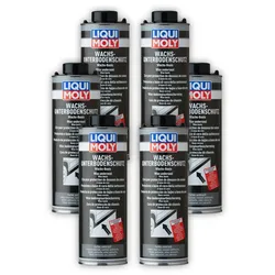 6x Unterbodenschutz LIQUI MOLY 6102 Wachsunterbodenschutz anthrazit/schwarz 1 Liter