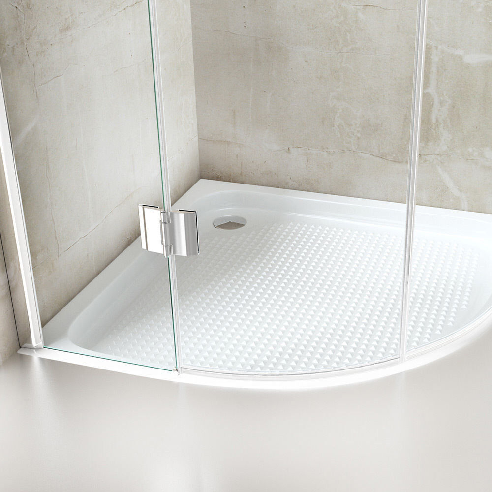 Belfry Bathroom Quadrant Shower Enclosure, Double Hinged Door, 8mm Safety Glass (1000 x 1000mm) 190cm H X 100cm W X 100cm D