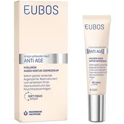 EUBOS ANTI AGE HYALURON AUGEN KONTUR CREMESERUM 15 ml
