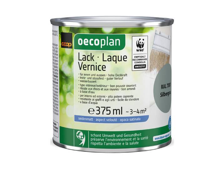 Oecoplan Lack seidenmatt Silbergrau 375ml