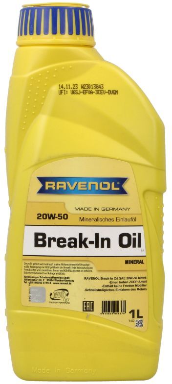Motoröl RAVENOL 1114110 BREAK-IN OIL 20W50 1L