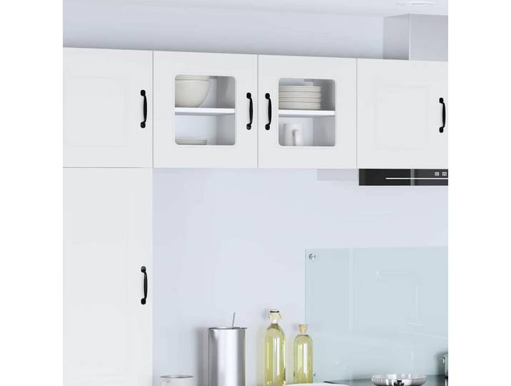 vidaXL Sideboard, Küchenschrank Kalmar 2 pcs Weiß 40 x 31 x 40 cm Holzwerkstoff