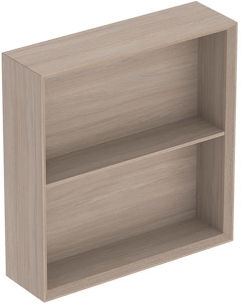 Geberit iCon Regal 502323JH1 45x46,7x13,2cm, quadratisch, eiche natur/Melamin Struktur