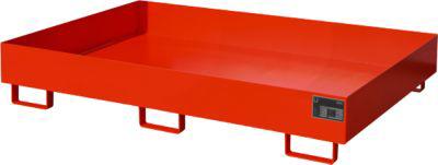 Regalwanne Typ RW/RW 1800, ohne Gitterrost, rot RAL3000