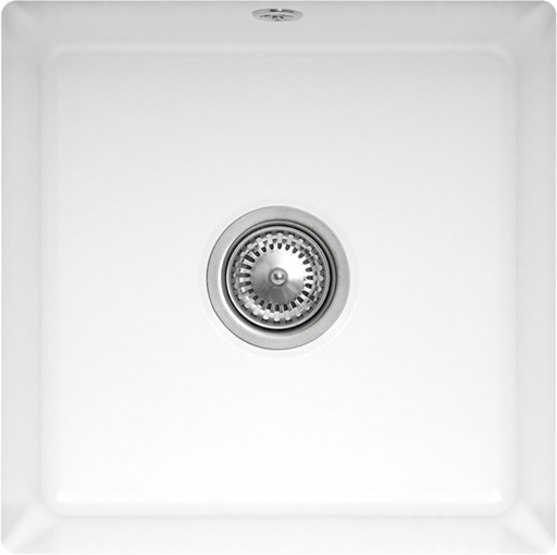 Villeroy und Boch Unterbauspüle 332502R1 mit Ablaufgarnitur und Excenterbetätigung, weiß