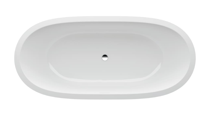 LAUFEN ALESSI ONE Oval-Badewanne 2459710000001 178 x 82cm, weiss, Einbauversion, ohne Beleuchtung