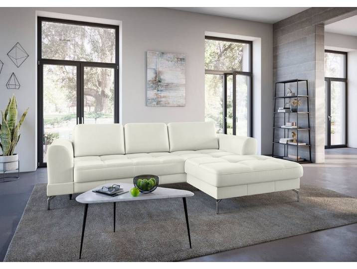 sit&more Ecksofa Bendigo L-Form, inklusive Sitztiefenverstellung, Bodenfreiheit 15 cm, 2 Fußfarben