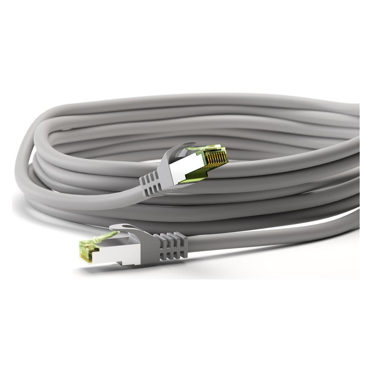 Goobay CAT 8.1 Patchkabel, S/FTP PiMF, Grau (S/FTP, CAT8.1, 5 m) (61118)