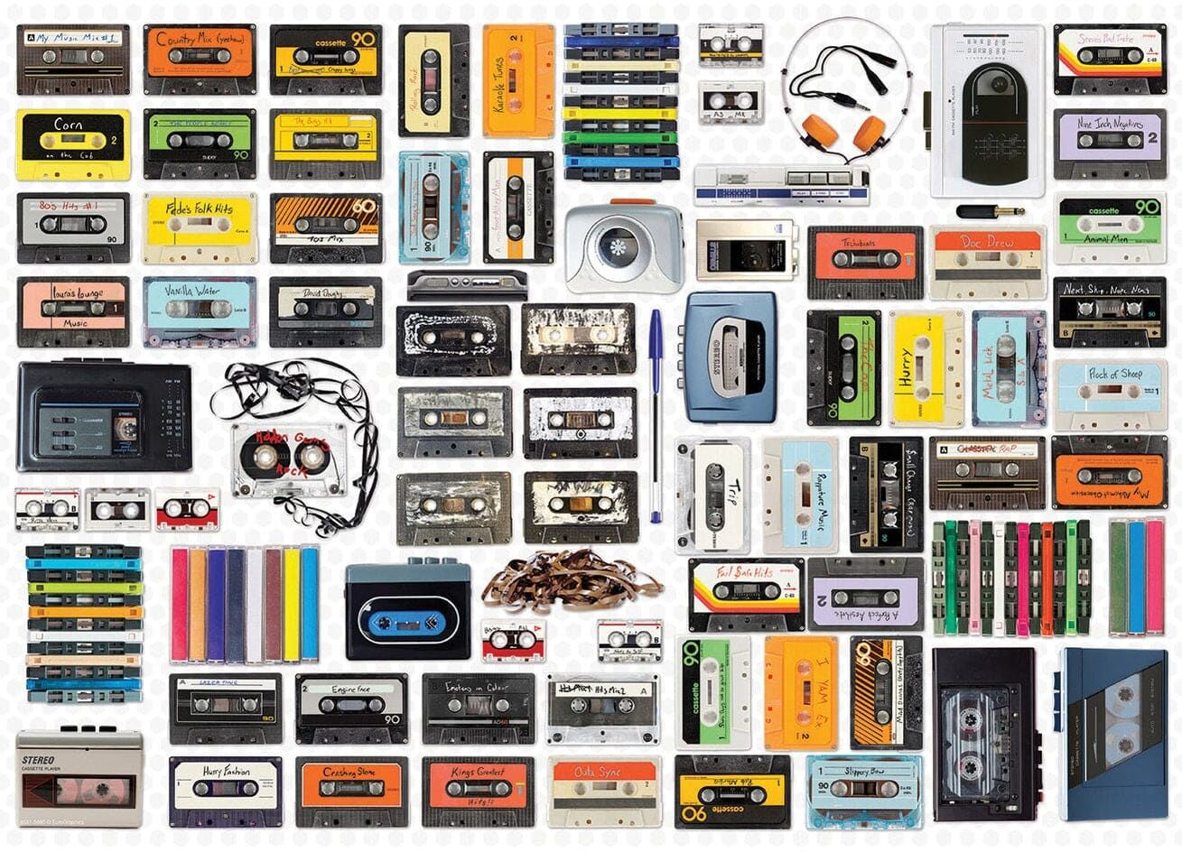 Eurographics Cassette Player / Collectable Tin 550 Piece Smart Cut Jigsaw Puzzle for Adults and Music Lovers