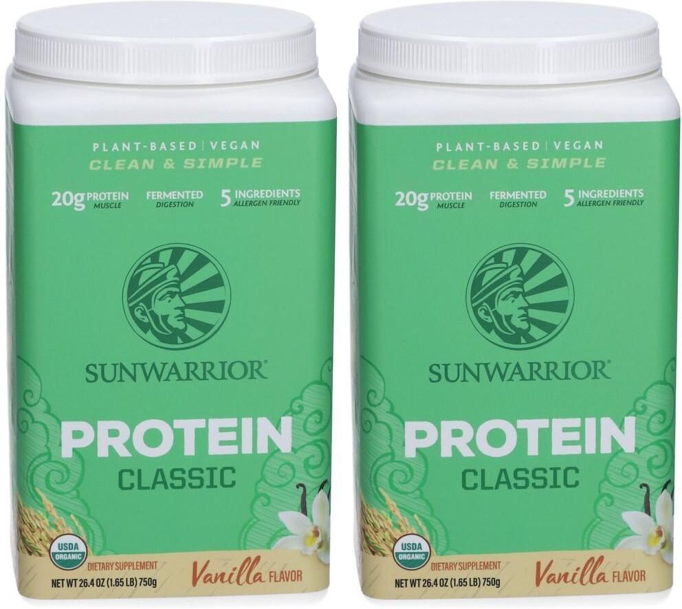 SUNWARRIOR Classic Protein Vanilla 2x 2x750 g Pulver
