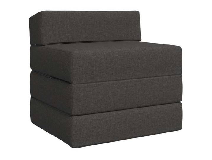 CHIC Canapé-Lit Pliable 1 place Gris Foncé 70x60x63 cm assise rembourrée pour Salon et Chambre ser31x