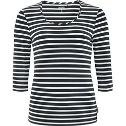 SCHNEIDER SPORTSWEAR DIONNEW - Frauen-Shirt 3/4-Arm - granit/weiß - 36