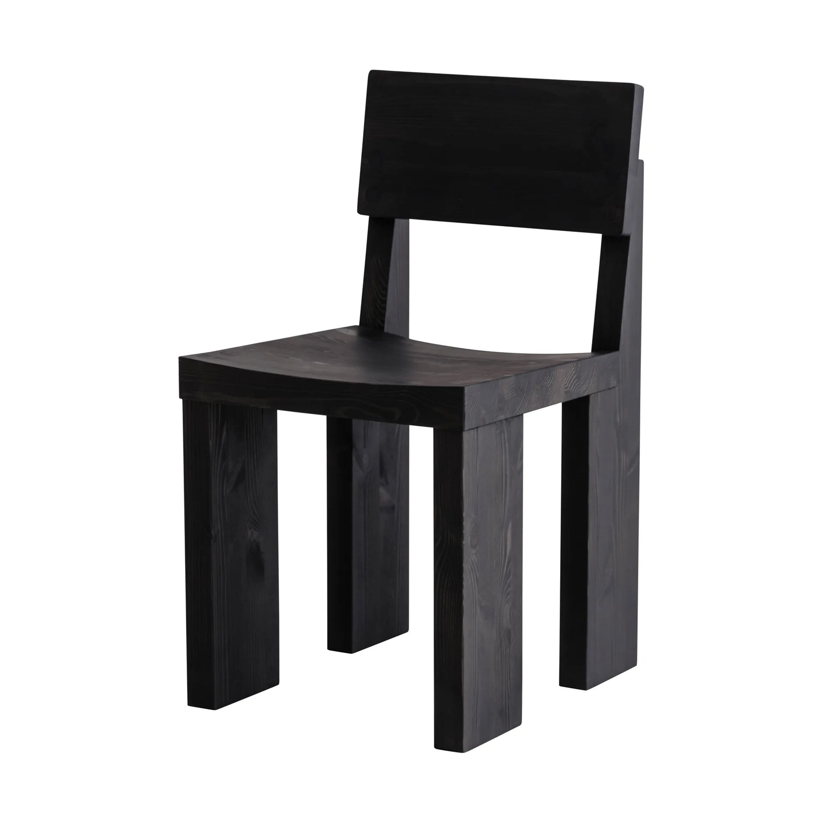 Vaarnii 001 Dining Chair - Zwart gebeitst grenen