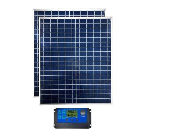 Photovoltaik-Solarpanel, 500 W 1000 W 12 V Solarstrom-Kit Mit 100-A-Controller(2PC Controller kiTS)