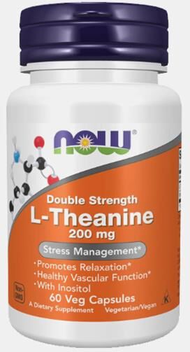 L THEANINE 200mg 60 CAPSULAS NOW