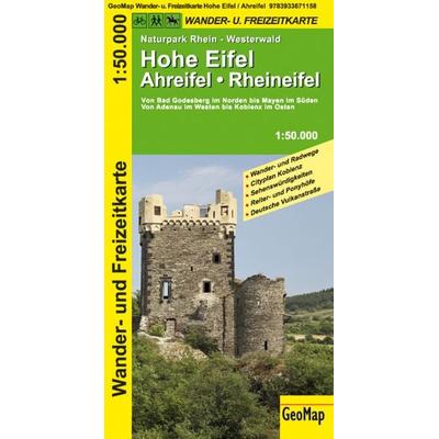 Hohe Eifel, Ahreifel, Rheineifel Wander- und Freizeitkarte, Sonstige von GeoMap, GeoMap, 978-3-933671-15-8