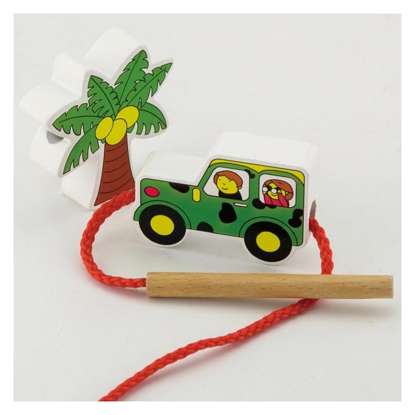 Viga Toys Fädelspiel Zoo (59549)