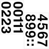 Herma Zahlen 33 mm 0-9 wetterfest Folie schwarz 2 Bl.