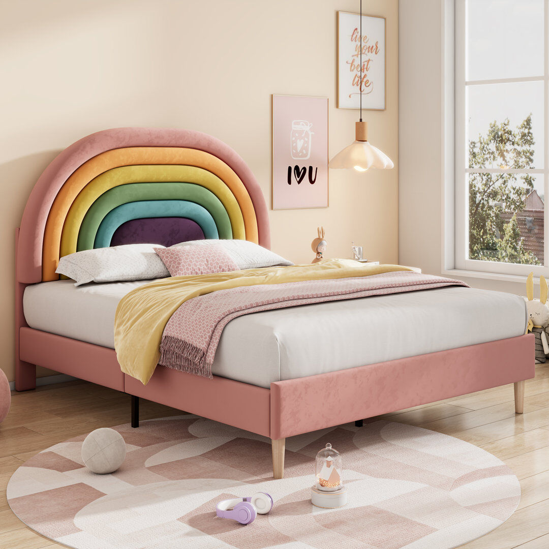 Brayden Studio Bed Pink 4FT6