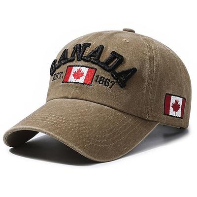 Kanada-Baseballkappe für Damen und Herren, Kanada-Tag-Ahornblattflagge, Dad-Hat, Golfkappe, Sport-Outdoor-Kappe, schlichte, taillierte Kappe