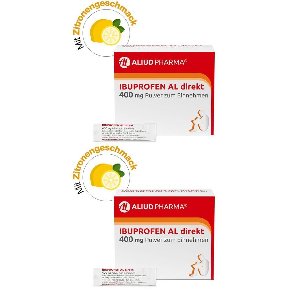 Ibuprofen AL direkt 400 mg Pulver zum Einnehmen 2x 2x20 St