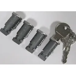 Atera Zylinderschloss silber, schwarz
