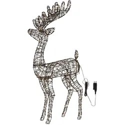 Star Trading, Weihnachtsbeleuchtung, Outdoor Dekoration Vicke Deer Indoor, Braun, 115.00 cm